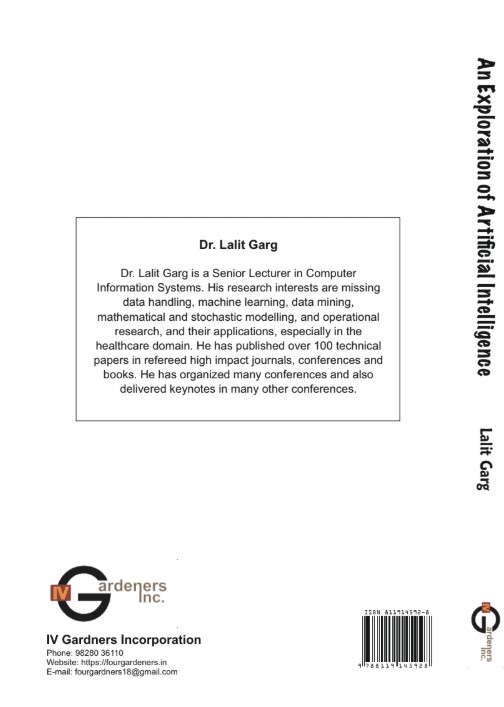 An Exploration of Artificial Intelligence Book Cover – IV Gardeners